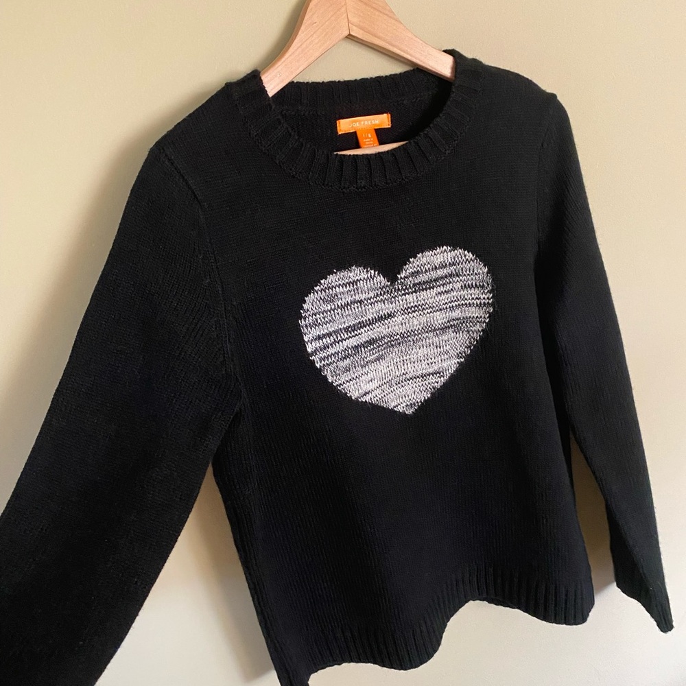 NWOT JOE FRESH Knit Heart Sweater🤍